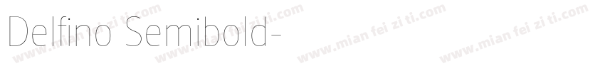 Delfino Semibold字体转换